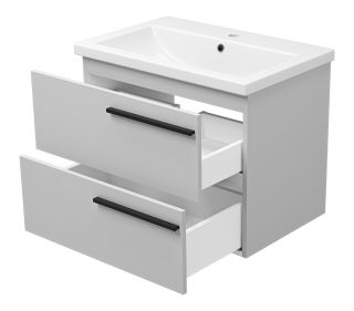 Подвесная тумба под раковину Misty Ненси 70см серый